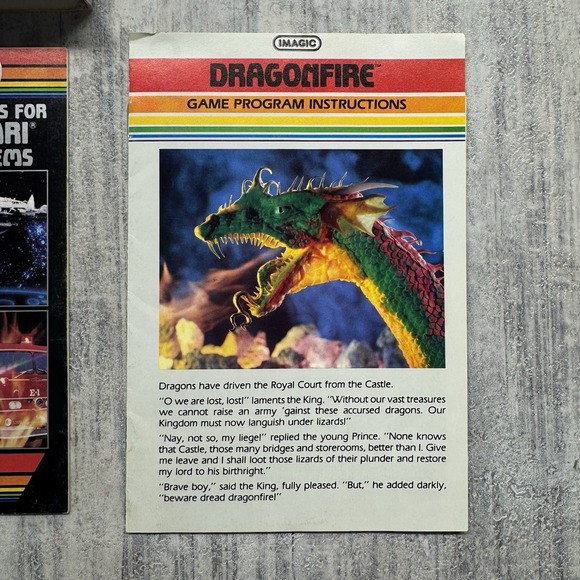 Dragonfire (Atari 2600) Complete In Box CIB - Picture 10 of 16